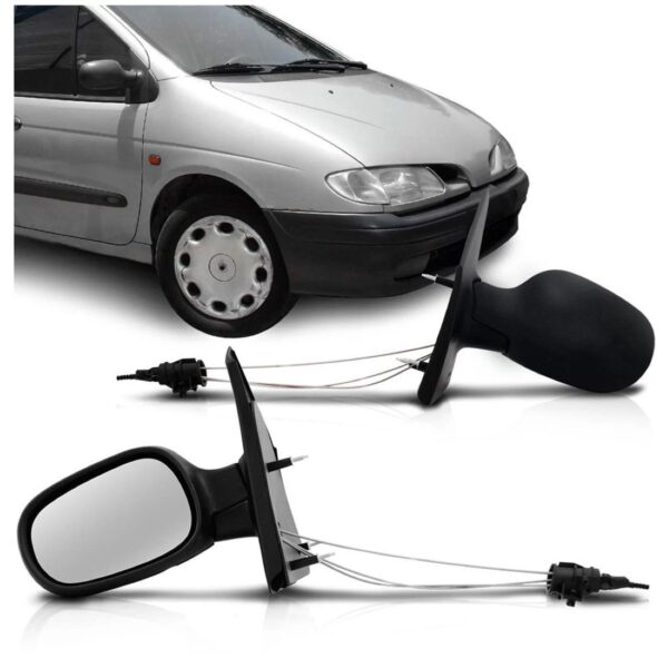Retrovisor Renault Scenic 1996 1997 1998 1999 Com Controle Lado Esquerdo