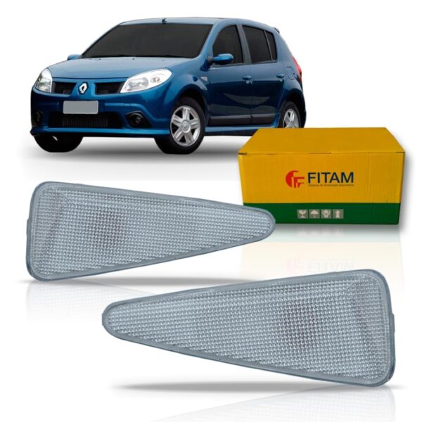 Sinaleira Paralama Sandero E Symbol 2008 A 2015 Cristal Lado Esquerdo