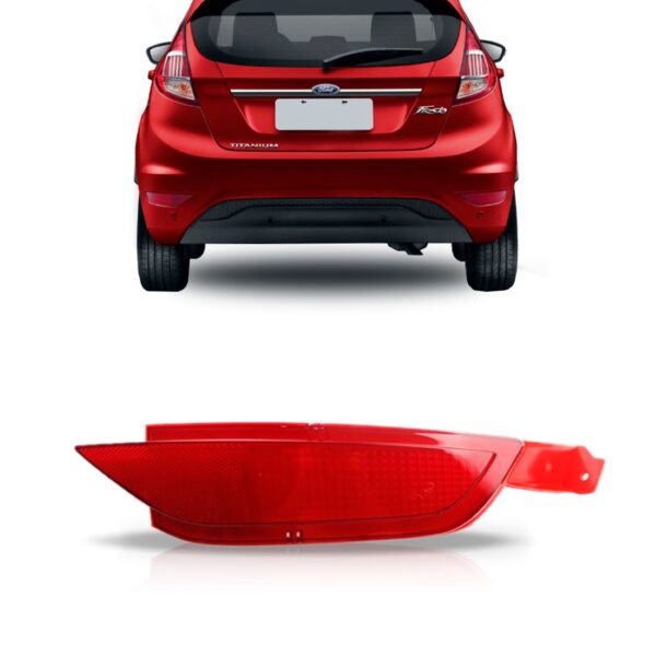 Lanterna Do Parachoque New Fiesta 13 Até 2018 Hatch 1ª Linha Direito Vermelho