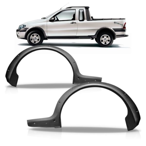 Acabamento Do Paralama Traseiro Pickup Strada 2005 A 2009 Lado Direito