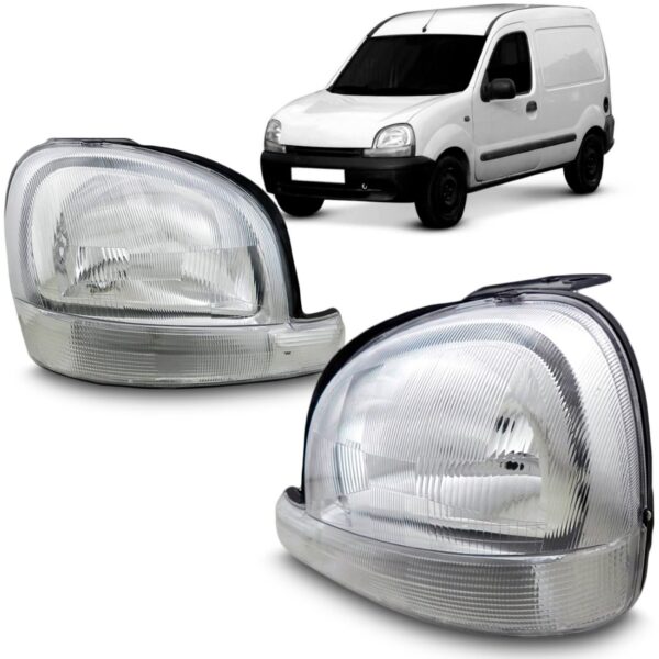 Farol Kangoo 1997 98 99 00 01 02 2003 Pisca Cristal 1ª Linha Direito/passageiro