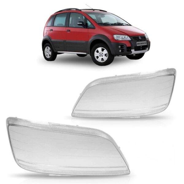 Lente Do Farol Idea 2006 2007 2008 2009 2010 Acrilica Lado Direito