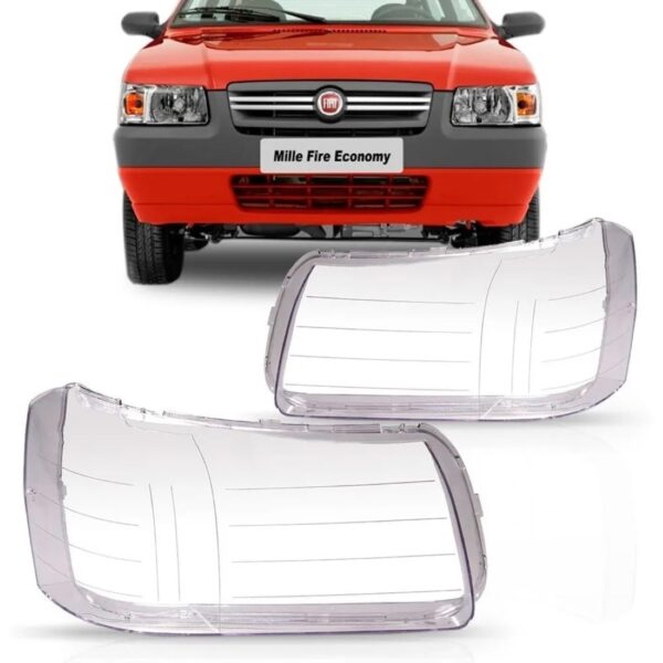 Lente Farol Uno Fiorino 2004 05 06 07 08 2009 Pitbull- Lado Direito