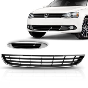 Grade Jetta 2011 12 13 2014 Inferior Central Friso 1a Linha - Preto