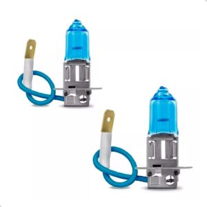 Kit Par Lampada Super Branca Tipo Xenon 8500k H3 60/55w 12v