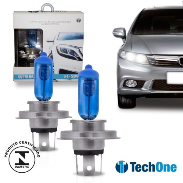 Kit Lampada 55 W Super Branca Tipo Xenon 8500k H11 12v