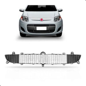 Grade Tela Parachoque Dianteiro Palio 2012 A 2015 1a Linha Preto Fosco