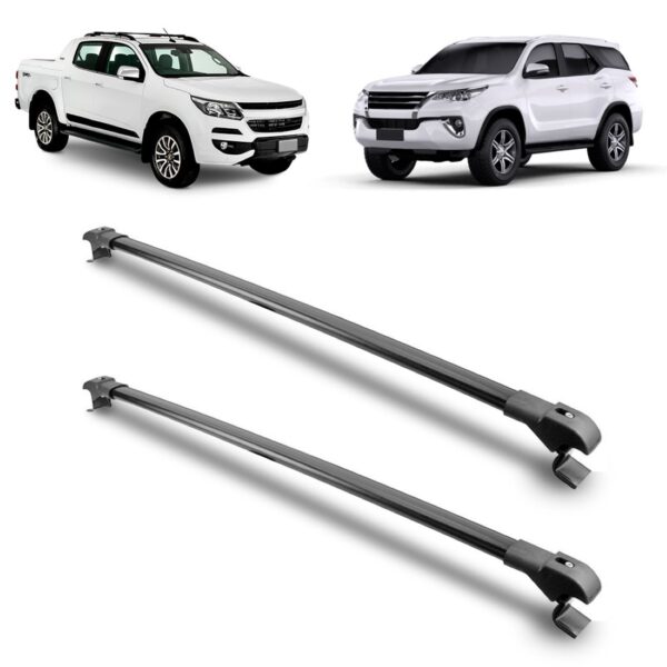 Travessa Aluminio Larga Universal 1 Metro Preta Com Garantia Preto