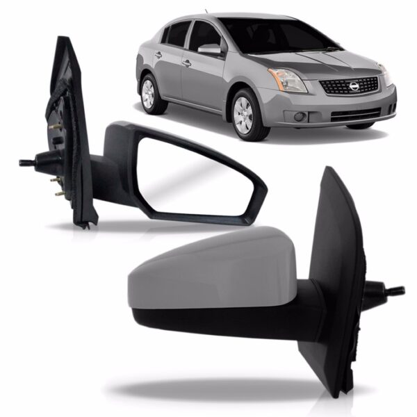 Retrovisor Nissan Sentra 2007 2008 2009 Manual Lado Direito