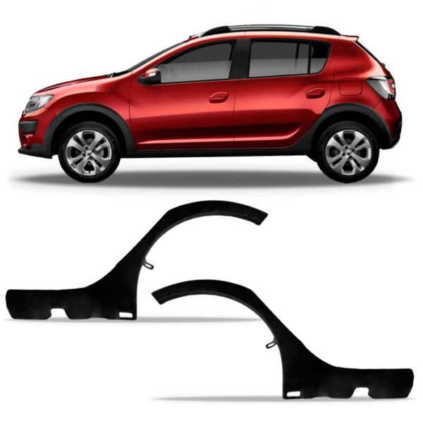 Alargador Moldura Traseira Lateral Sandero Stepway 2015 2016 Lado Direito
