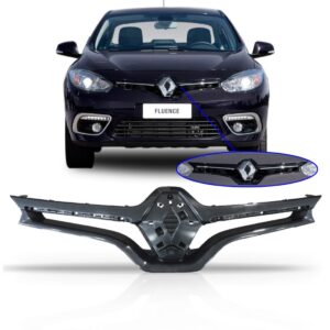 Tela Frontal Renault Fluence 2014 2015 2016 Superior Preta Preto
