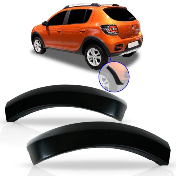 Moldura Parachoque Sandero Stepway Traseiro 2015 2016 2017 Lado Esquerdo
