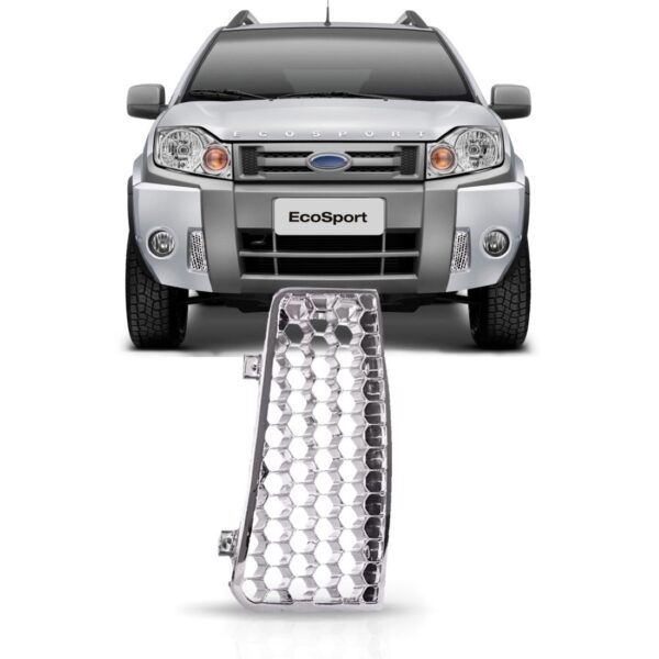 Grade Parachoque Ecosport 2008 2009 2010 2011 2012 Cromada Lado Direito