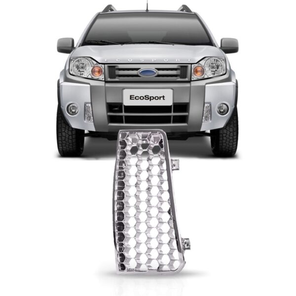 Grade Parachoque Ecosport 2008 2009 2010 2011 2012 Cromada Lado Esquerdo