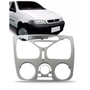 Moldura Painel Central Palio Fire Siena 2001 2002 2003 C/ar Preto