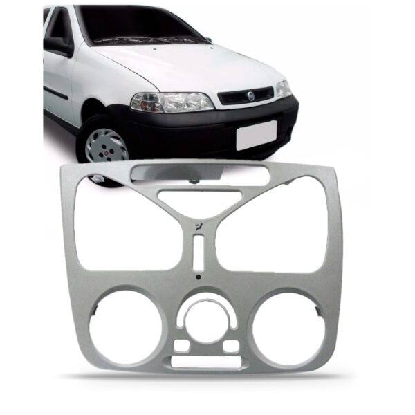 Moldura Painel Central Palio Fire Siena 2001 2002 2003 C/ar Preto