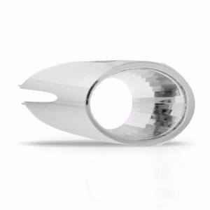 Par Moldura Cromada Farol Auxiliar Palio Siena Strada Copo Prateado Ambos Lados