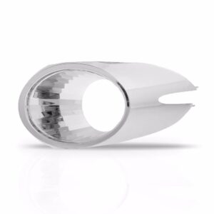 Par Moldura Cromada Farol Auxiliar Palio Siena Strada Copo Prateado Ambos Lados