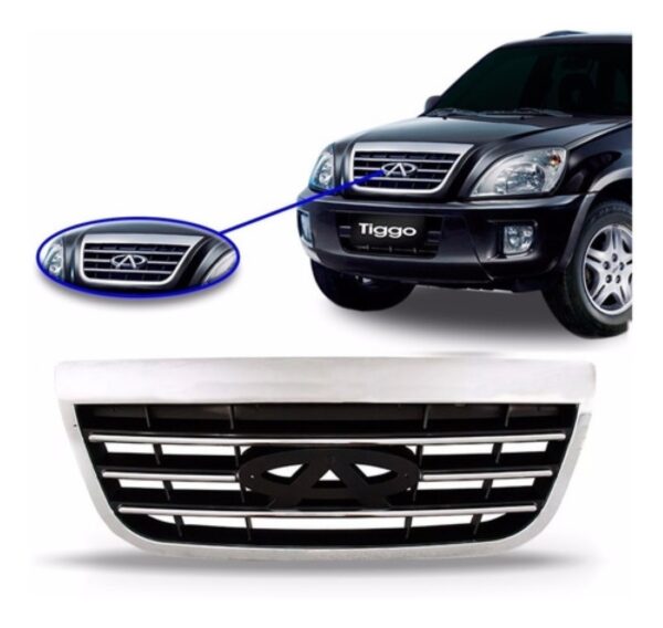 Grade Radiador Para Chery Tiggo 2010 2011 A 2014 1a Linha Cromado