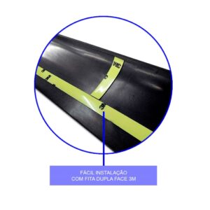 Protetor Borda Tampa Traseira Para L200 Triton 2017 Gls/hpe