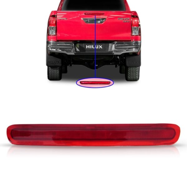 Break Light Tampa Traseira Hilux 2016 2017 Vermelha