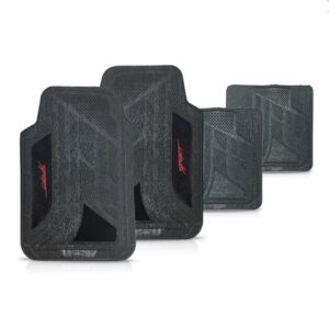Tapete Automotivo Pvc Com Carpete Universal Modelo Sport Preto