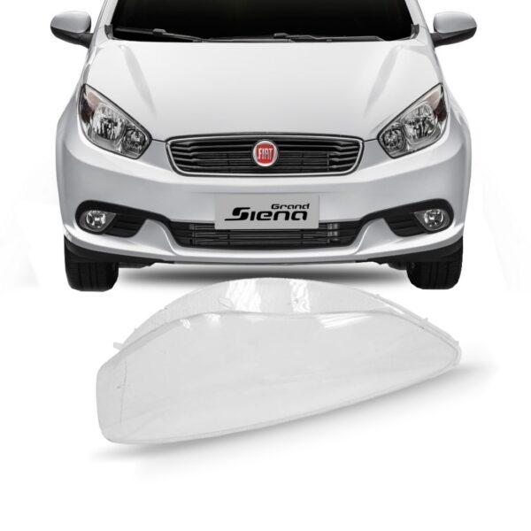 Lente Farol Grand Siena 2012 2013 2014 2015 2016 2017 Lado Esquerdo