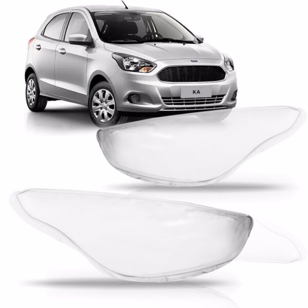 Lente Farol Ford Ka Hatch & Sedan Ano 2015 2016 2017 2018 Lado Direito