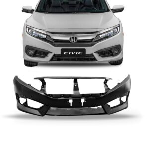 Parachoque Dianteiro Civic 2017 2018 2019 Honda. 1a Linha Preto