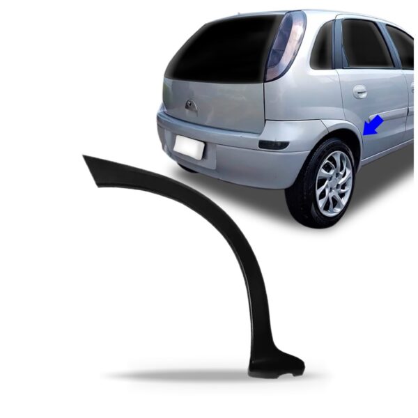 Moldura Parachoque Traseira Corsa Hatch 2003 À 2012 Lado Direito