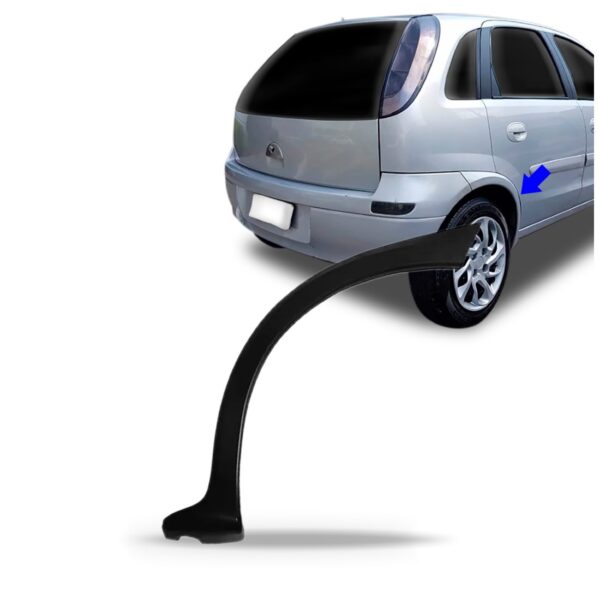 Moldura Parachoque Traseira Corsa Hatch 2003 À 2012 Lado Esquerdo