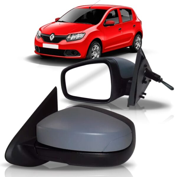 Retrovisor Sandero Logan 2015 2016 2017 Sem Sinaleira Primer Lado Esquerdo