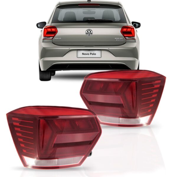 Lanterna Traseira Polo 2018 A 2020 Lado Esquerdo