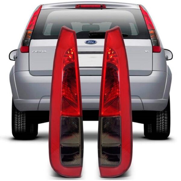 Lanterna Traseira Fiesta Hatch Fume 2007 A 2017 Lado Esquerdo