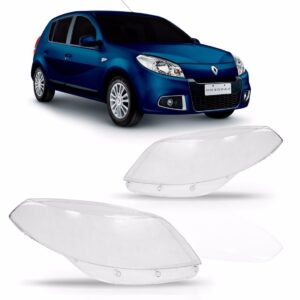 Lente Farol Sandero 2012 2013 2014 Renault- Lado Direito