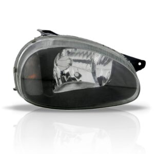 Farol Corsa Mascara Negra 2000 01 02 2003 A 10 Liso 1ª Linha - Direito/passageiro