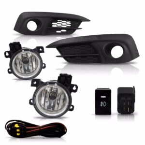 Kit Farol Milha Neblina New Civic 2017 2018 Com Botão