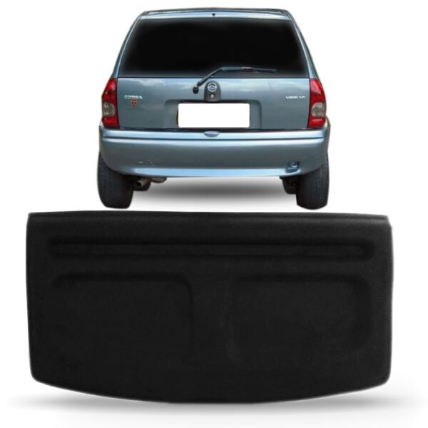 Tampão Porta Mala Som Corsa Hatch 4 Portas 1998 99 2000 2001 Preto