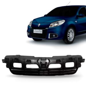 Grade Interna Radiador Sandero Ano 2012 2013 2014 Preta