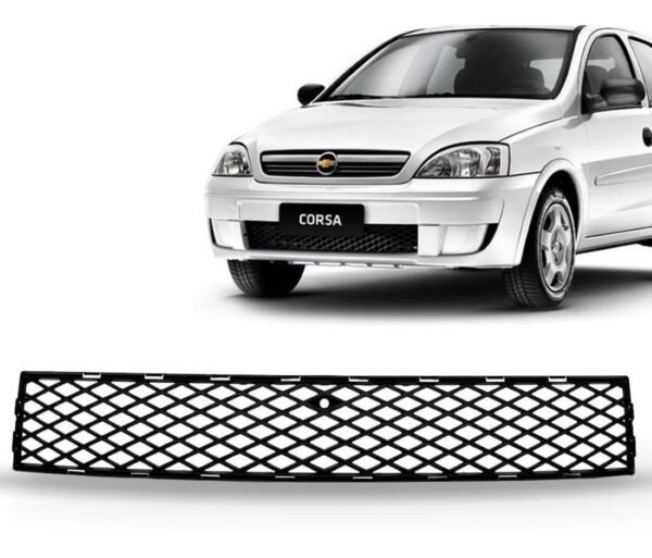 Tela Frontal Central Parachoque Corsa Montana 08 2009 10 11 Preto