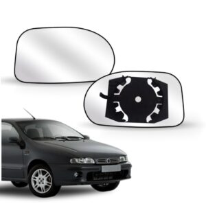 Lente Retrovisor Marea Brava 99 00 01 02 03 04 05 Com Base Lado Direito