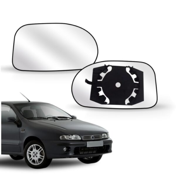 Lente Retrovisor Marea Brava 99 00 01 02 03 04 05 Com Base Lado Direito