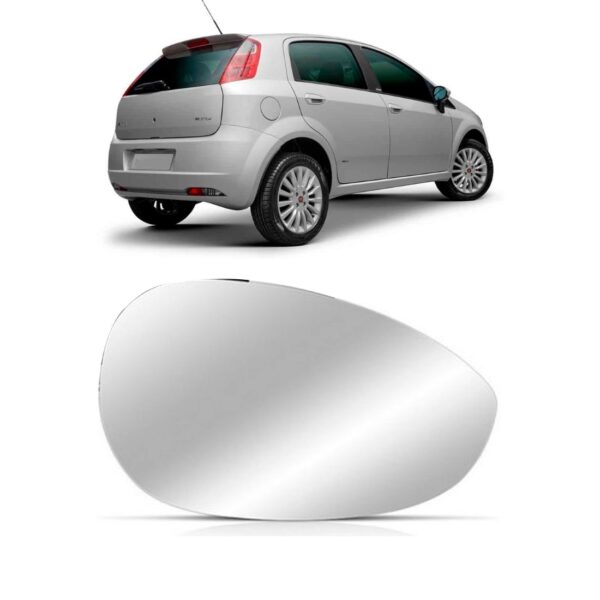 Espelholente Retrovisor Punto 2007 A 2017 C/ Base Le Direita