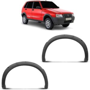 Alargador Moldura Paralama Traseiro Uno Way Cinza 2004 A 12 Lado Esquerdo