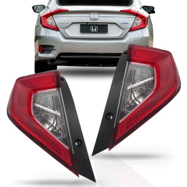 Lanterna Para Civic G10 2021 2020 2019 18 17 Canto 1ª Linha Esquerdo/motorista Vermelho