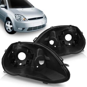 Carcaça Farol Para Ford Fiesta 2003 2004 2005 2006 2007 Lado Direito