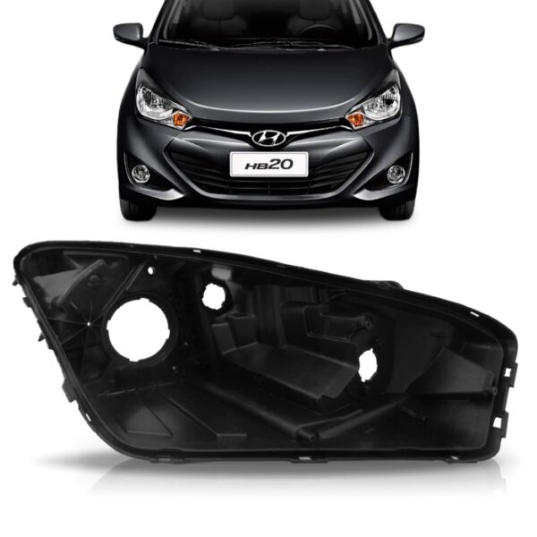 Carcaça De Farol Hb20 2012 2013 2014 2015 2016 Lado Direito