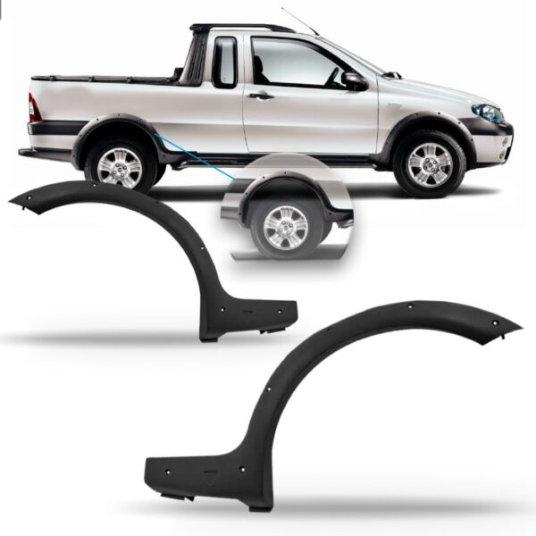 Alargador Moldura Paralama Strada Adventure 02 A 04 Traseira Lado Esquerdo