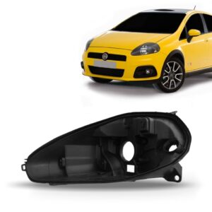 Carcaça De Farol Fiat Punto 2007 2008 2009 2010 2011 Lado Esquerdo