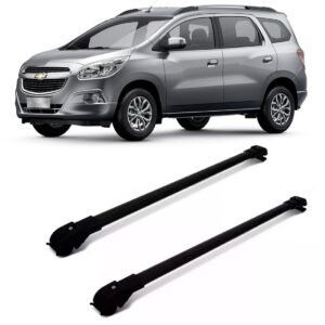 Rack Teto Travessa Spin 2012 2013 2014 2015 Slim Preta 45 Kg Preto